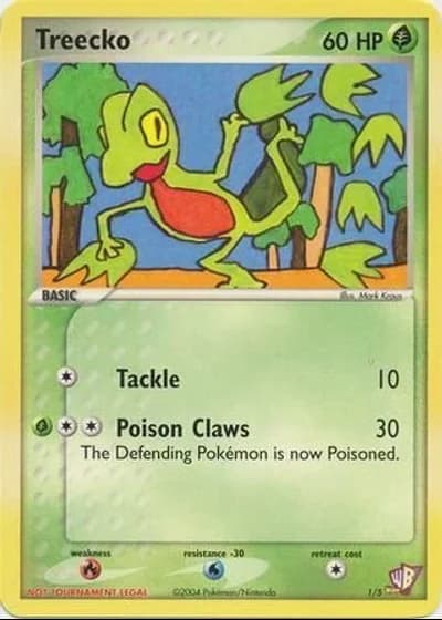 Treecko #1/5 — Poké Card Creator Pack
