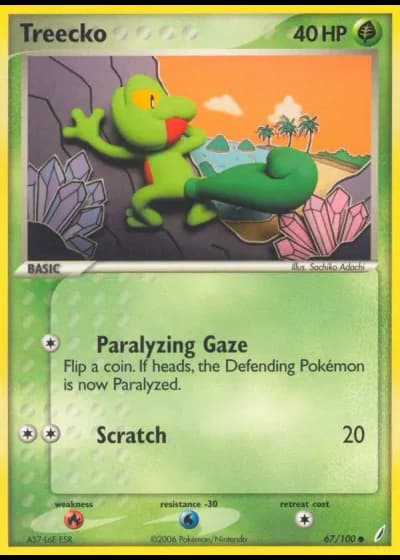 Treecko #67/100 — EX Guardiani dei Cristalli