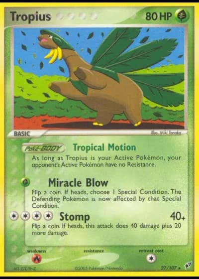 Tropius #27/107 — Deoxys