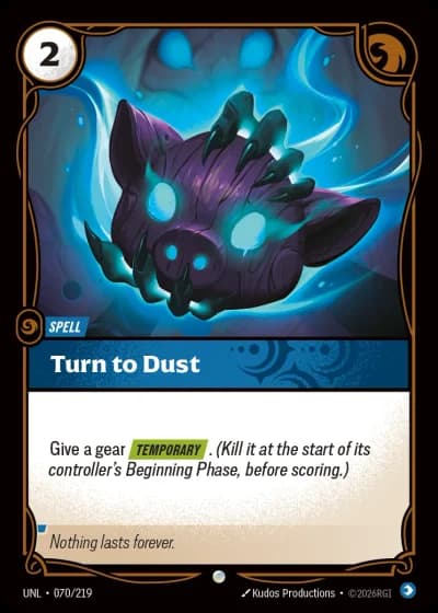 Turn to Dust #070/308 — Unleashed