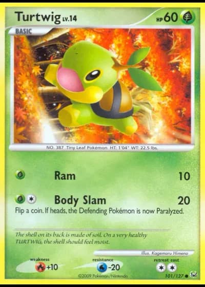 Turtwig #101/127 — Platino