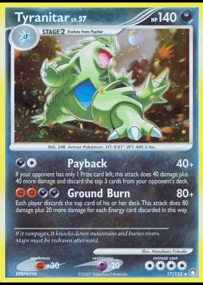 Tyranitar #17/123 — Tesori Misteriosi