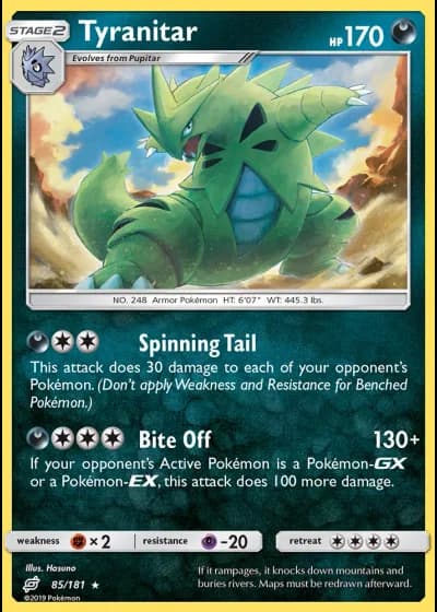 Tyranitar #85/181 — Team Up