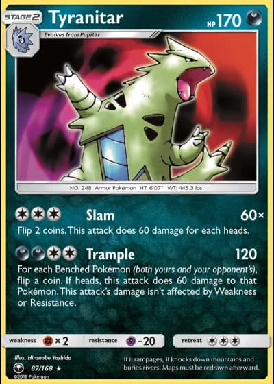 Tyranitar #87/168 — Celestial Storm