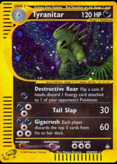 Tyranitar H28/147 — Aquapolis