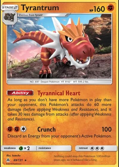 Tyrantrum #69/131 — Forbidden Light