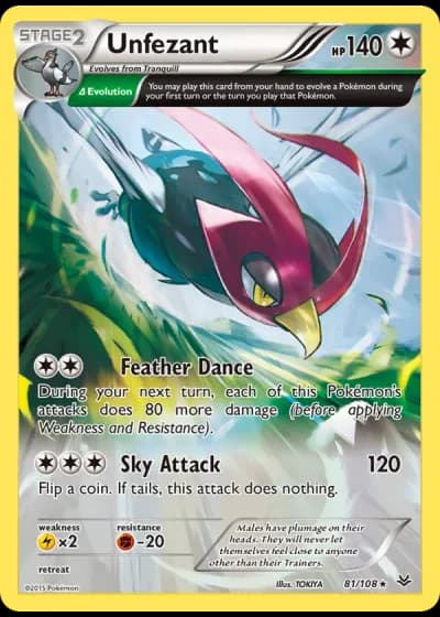 Unfezant #81/108 — Roaring Skies
