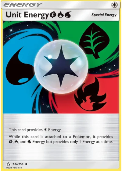 Unit Energy GrassFireWater #137/156 — Ultra Prism