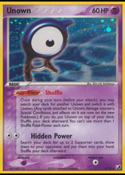 Unown A/28 — EX Forze Segrete Unown