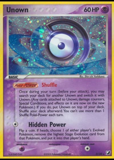 Unown D/28 — Unseen Forces Unown Collection