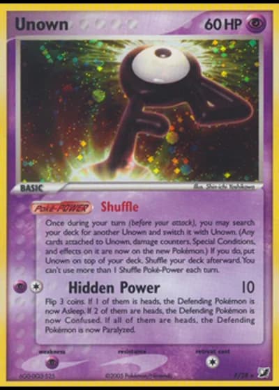 Unown F/28 — EX Forze Segrete Unown