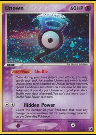 Unown G/28 — Unseen Forces Unown Collection