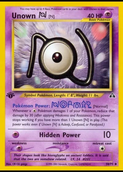 Unown [N] #50/75 — Neo Discovery