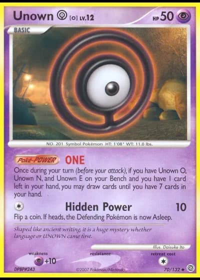 Unown O #70/132 — Prodigi Segreti