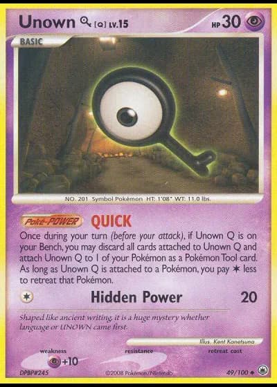 Unown Q #49/100 — Majestic Dawn
