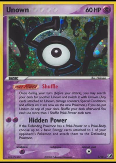 Unown S/28 — EX Forze Segrete Unown