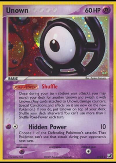 Unown U/28 — Unseen Forces Unown Collection