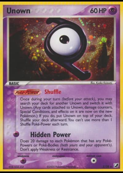Unown Z/28 — EX Forze Segrete Unown