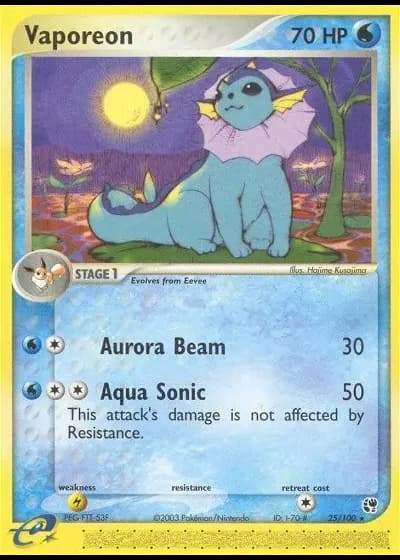 Vaporeon #25/100 — Sandstorm