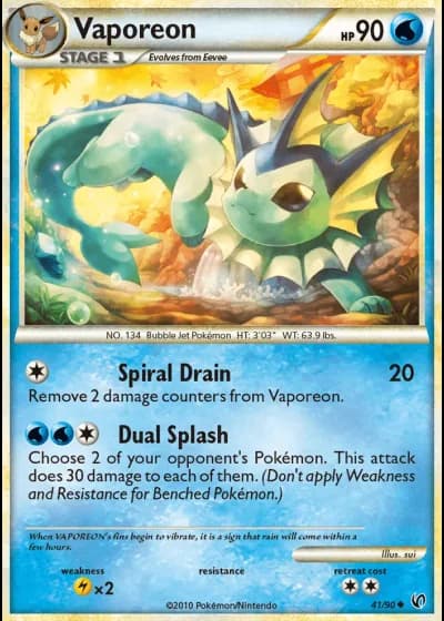 Vaporeon #41/90 — Undaunted