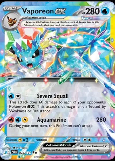 Vaporeon ex #023/131 — Prismatic Evolutions