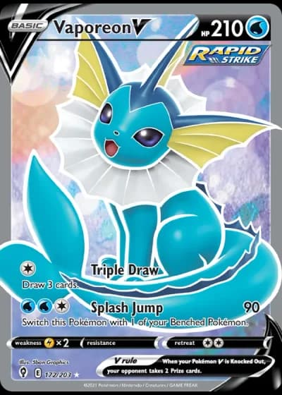 Vaporeon V #172/203 — Evolving Skies