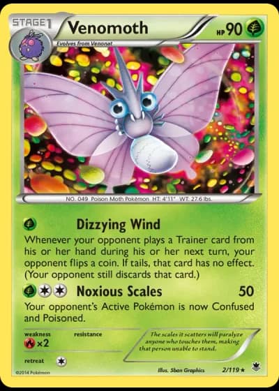 Venomoth #2/119 — Phantom Forces