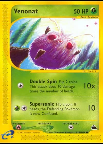Venonat #112/144 — Skyridge
