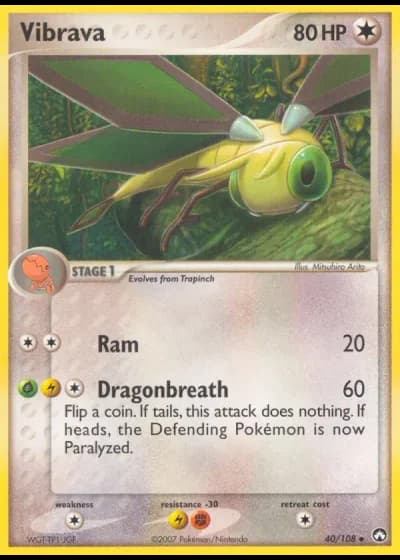 Vibrava #40/108 — EX Power Keepers