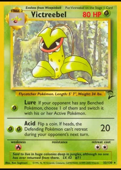 Victreebel #32/130 — Base Set 2