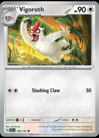 Vigoroth #146/191 — Surging Sparks