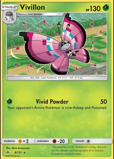 Vivillon #8/131 — Forbidden Light