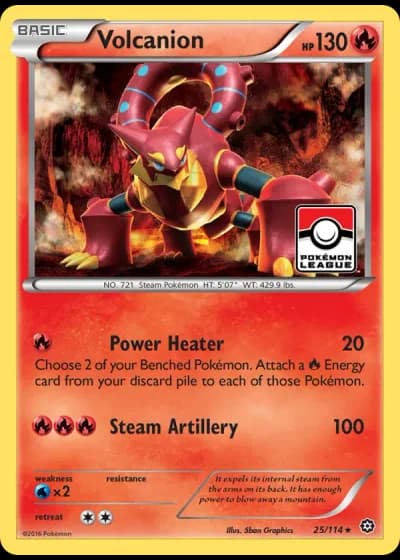 Volcanion #25/114 — Steam Siege