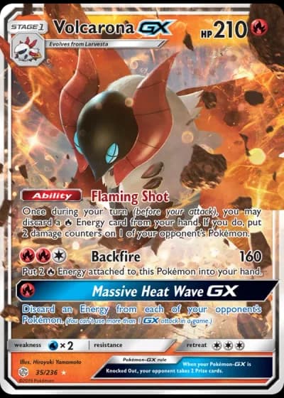 Volcarona GX #35/236 — Cosmic Eclipse