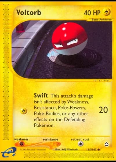 Voltorb #115/147 — Aquapolis