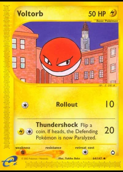 Voltorb #64/147 — Aquapolis