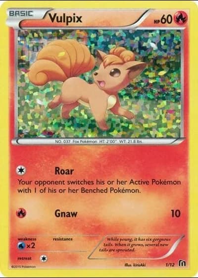 Vulpix #1/12 — McDonald's Collection 2016