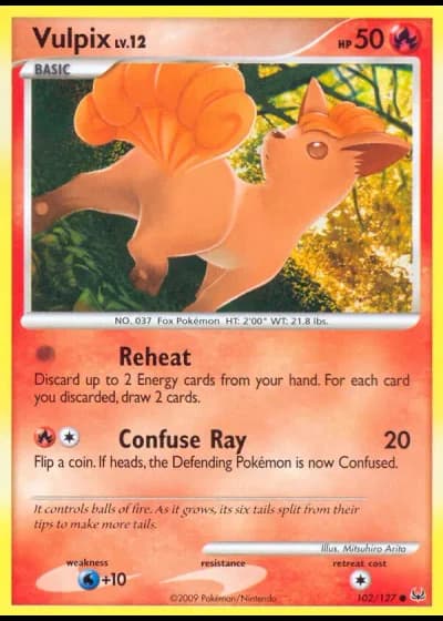 Vulpix #102/127 — Platinum