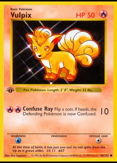 Vulpix #68/102 — Grundset