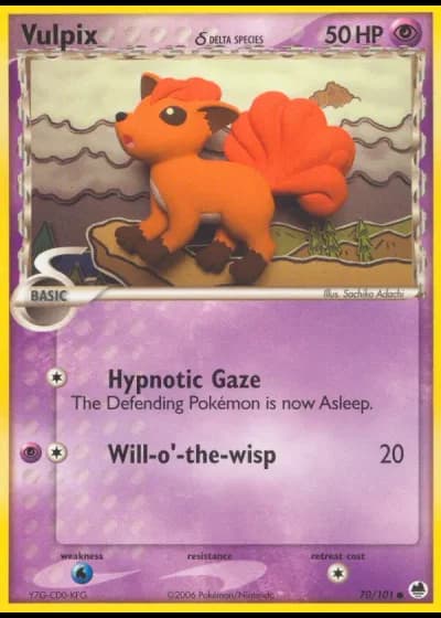 Vulpix #70/101 — Dragon Frontiers
