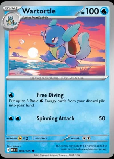 Wartortle #008/165 — 151