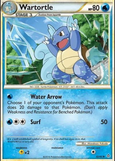 Wartortle #42/95 — Unleashed