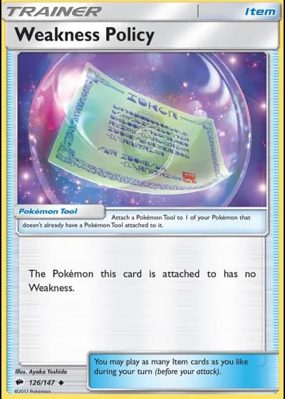 Weakness Policy #126/147 — Burning Shadows