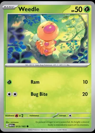 Weedle #013/165 — 151