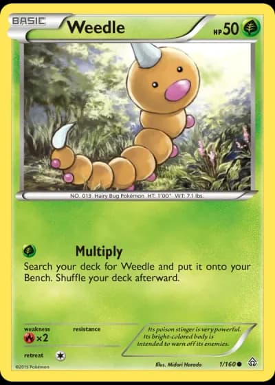 Weedle #1/160 — Primal Clash
