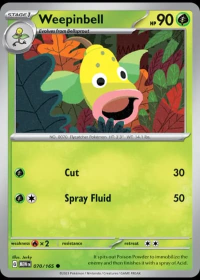 Weepinbell #070/165 — 151