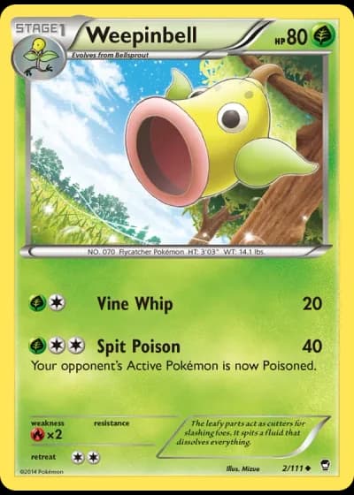 Weepinbell #2/111 — Furious Fists