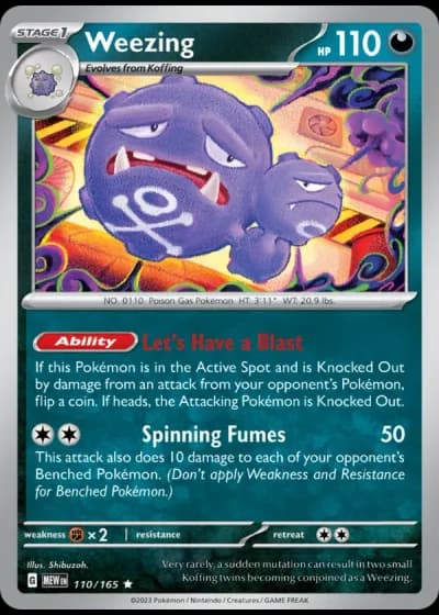 Weezing #110/165 — 151