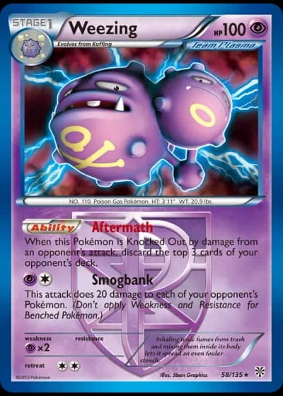 Weezing #58/135 — Plasma Storm