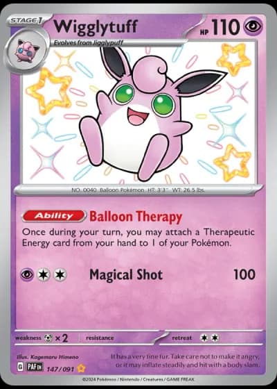 Wigglytuff #147/91 — Paldean Fates